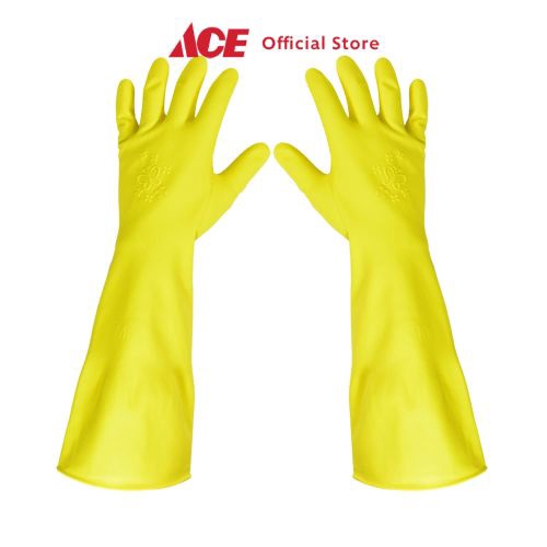 Ace Duraglove Sarung Tangan Panjang Latex Butterfly Ukuran S Kuning Latex Cleaning Hand Gloves Clean