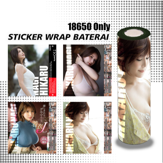 

STORYELLY - Pelindung Baterai - Stikerskin Wrap Baterai 18650 Motif Anime wanita cantik