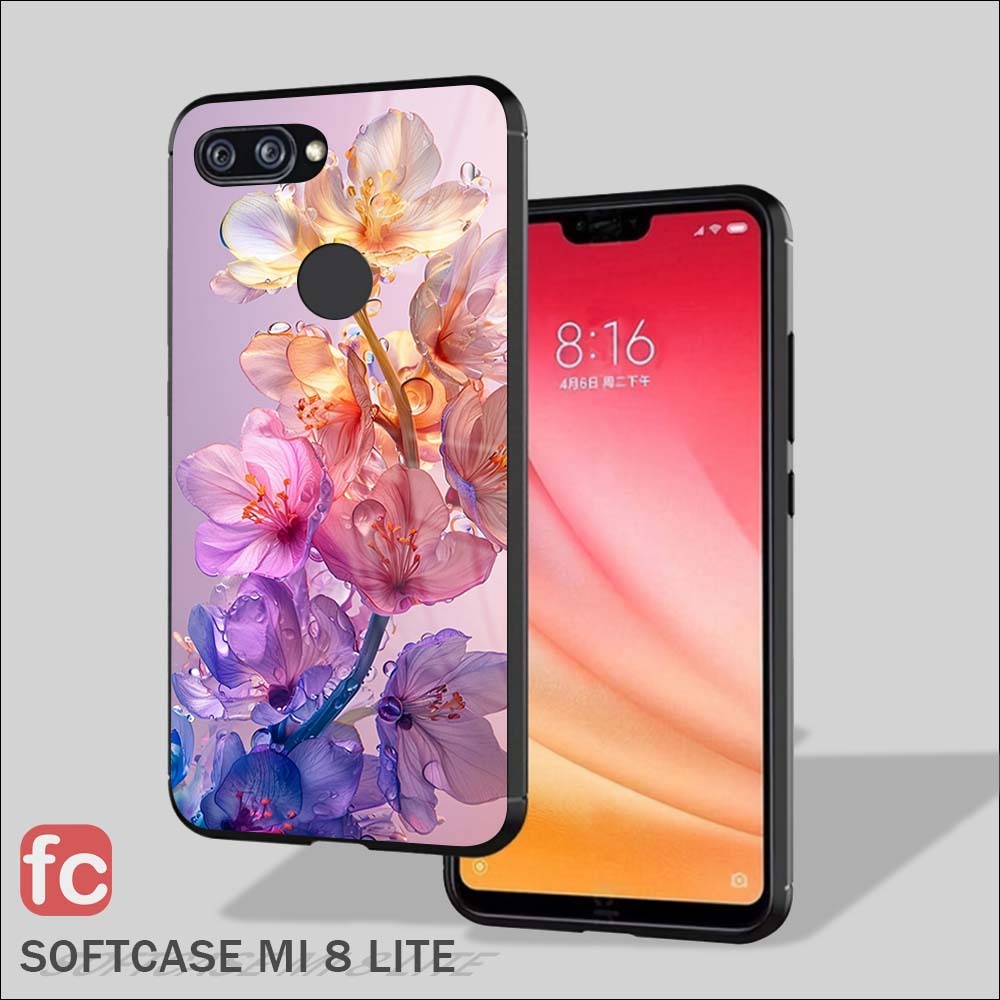 Softcase Kilau Xiaomi Mi 8Lite |FR96| Case Kilau Mi8 Lite | Kesing Silicon Casing Freedom Case Unik 