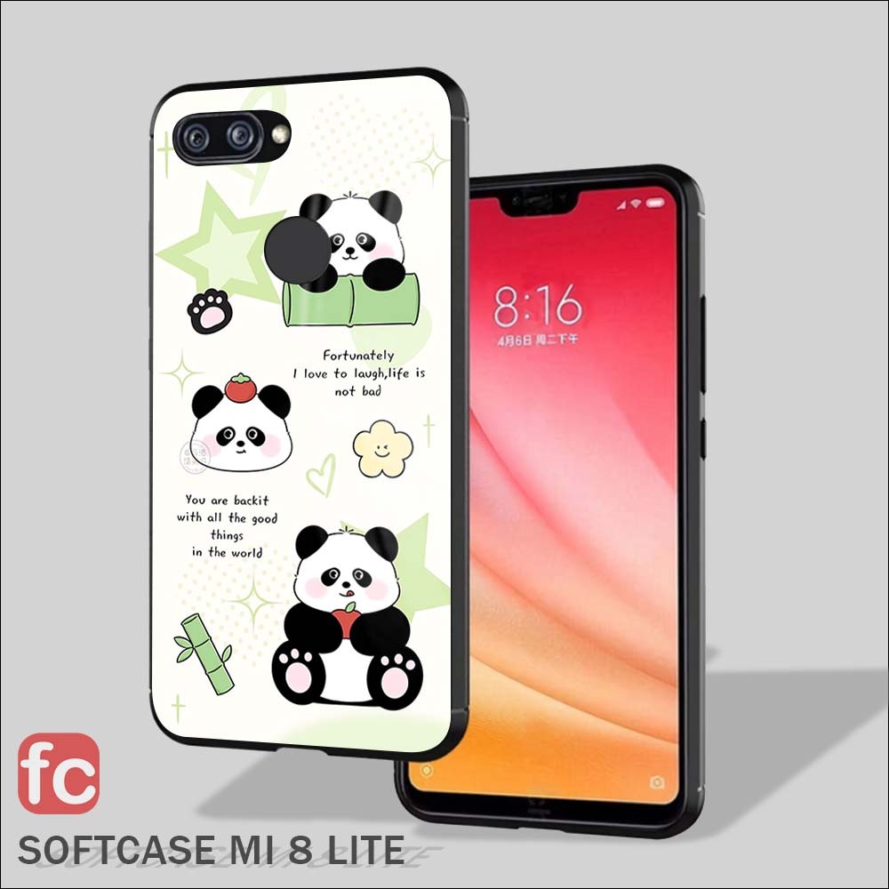 Softcase Kilau Xiaomi Mi 8Lite |FR113| Case Kilau Mi8 Lite | Kesing Silicon Casing Freedom Case Unik
