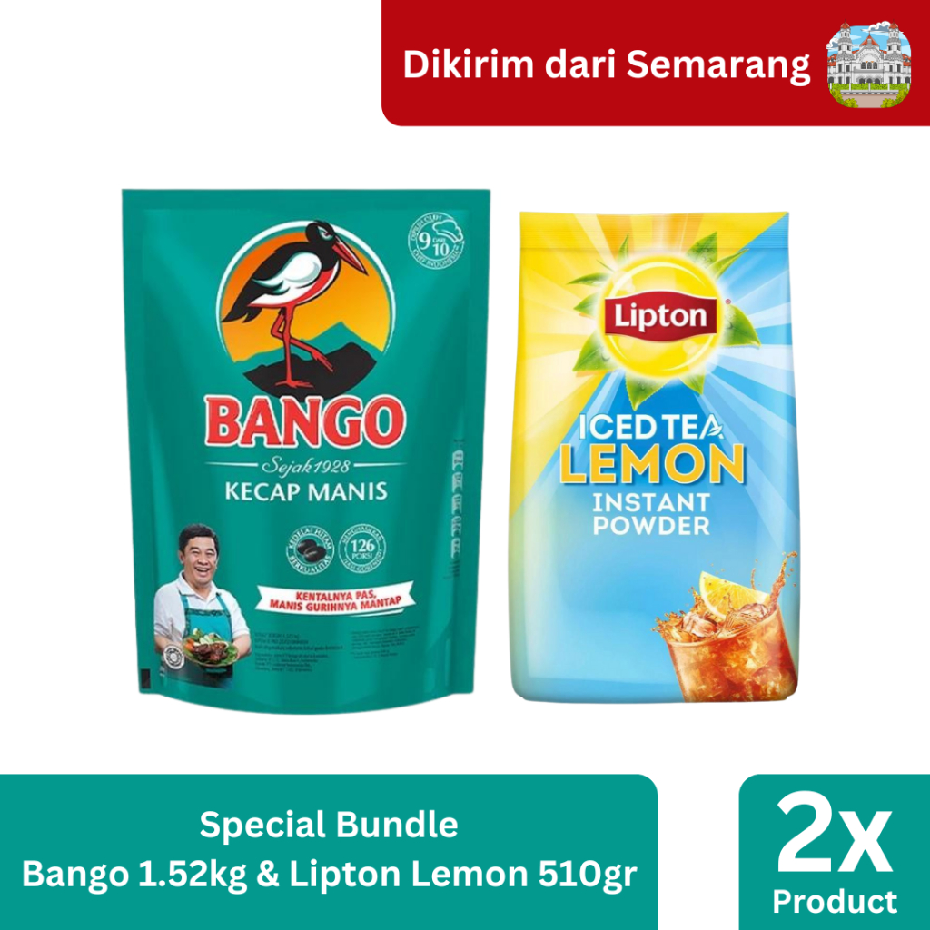 

Bango Kecap 1.5KG + Lipton Ice Tea Mix Lemon 510GR [Kirim dari Semarang]