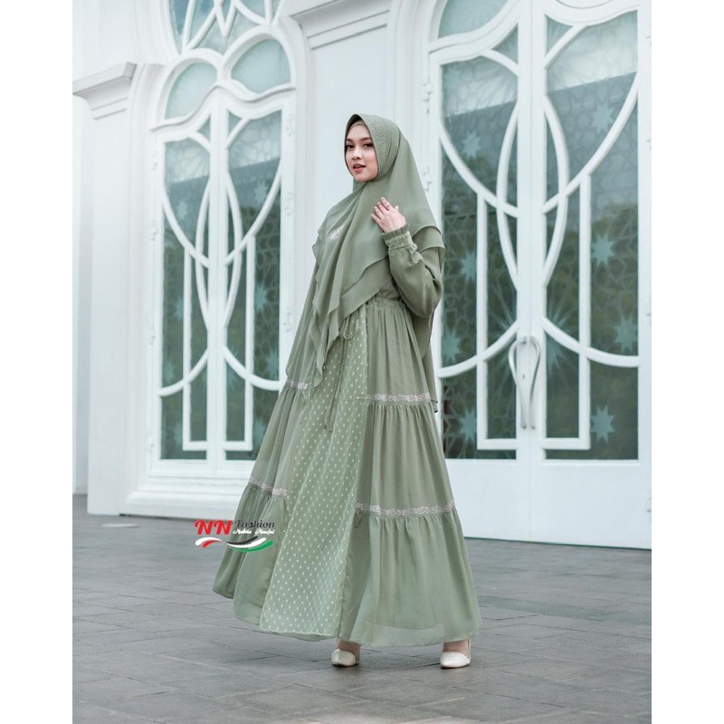 gamis khimar tifani tutu tile
