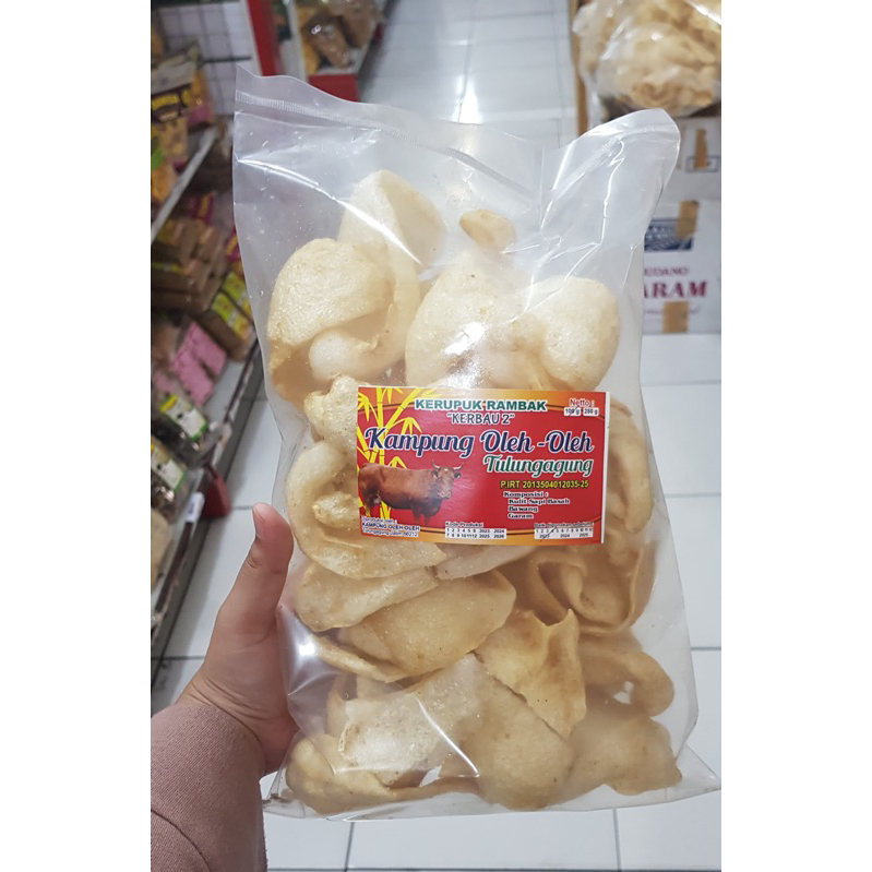 

KERUPUK RAMBAK KERBAU 2 KHAS TULUNGAGUNG 100 GRAM