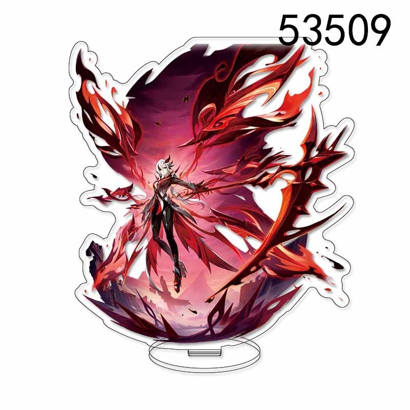 Standee Akrilik Genshin Impact Stand Acrylic Besar 15cm Bening Transparan Koleksi Figur Pajangan Ani