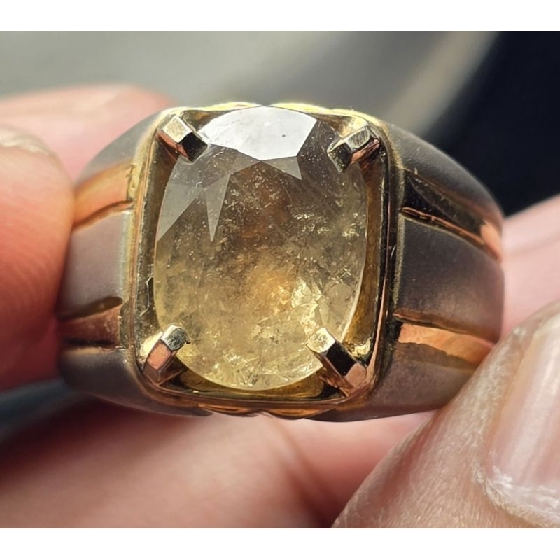 Natural Color Change Sapphire Ring Perak plus Memo GRI