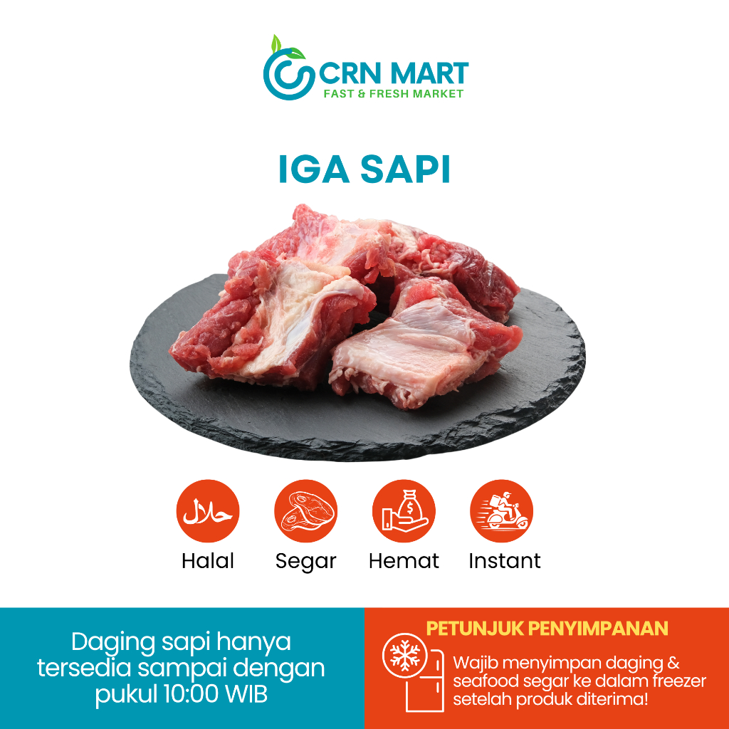 

CRN MART - Iga Sapi Segar/Iga Sapi Sop/Iga Sapi Kari 500gram