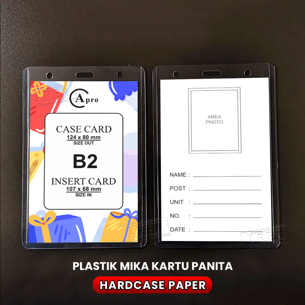 

Tempat Kartu Plastik Mika Name Tag Panitia/Case Card (B2)