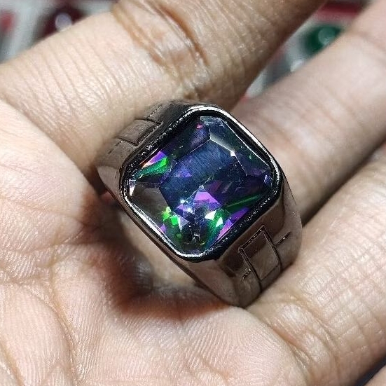 MISTIQUARTZ KOTAK RING TITANIUM RR