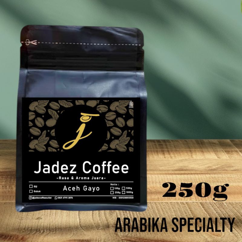 

Kopi Arabika Aceh Gayo Specialty 250g (Biji/Bubuk) - Jadez Coffee