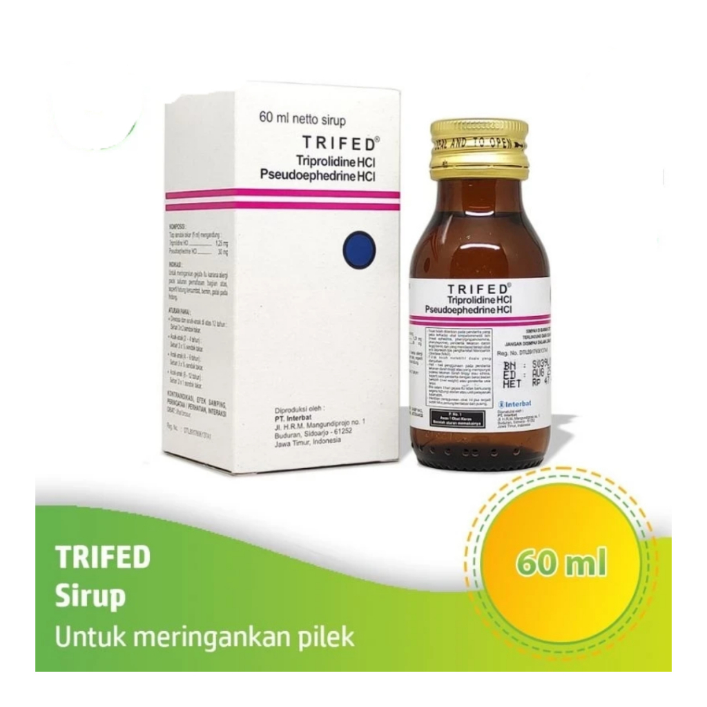 

TRIFED Interbad Sirup Anak Obat Flu 60ml