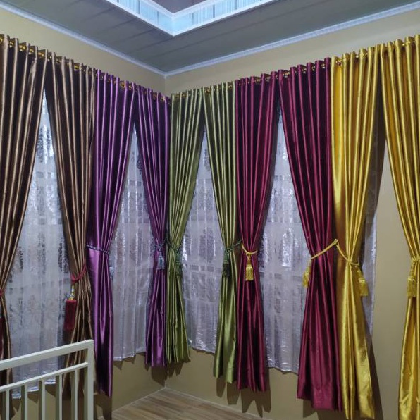 Gorden Hordeng Blackout Polos Emboss minimalis mewah dan cantik