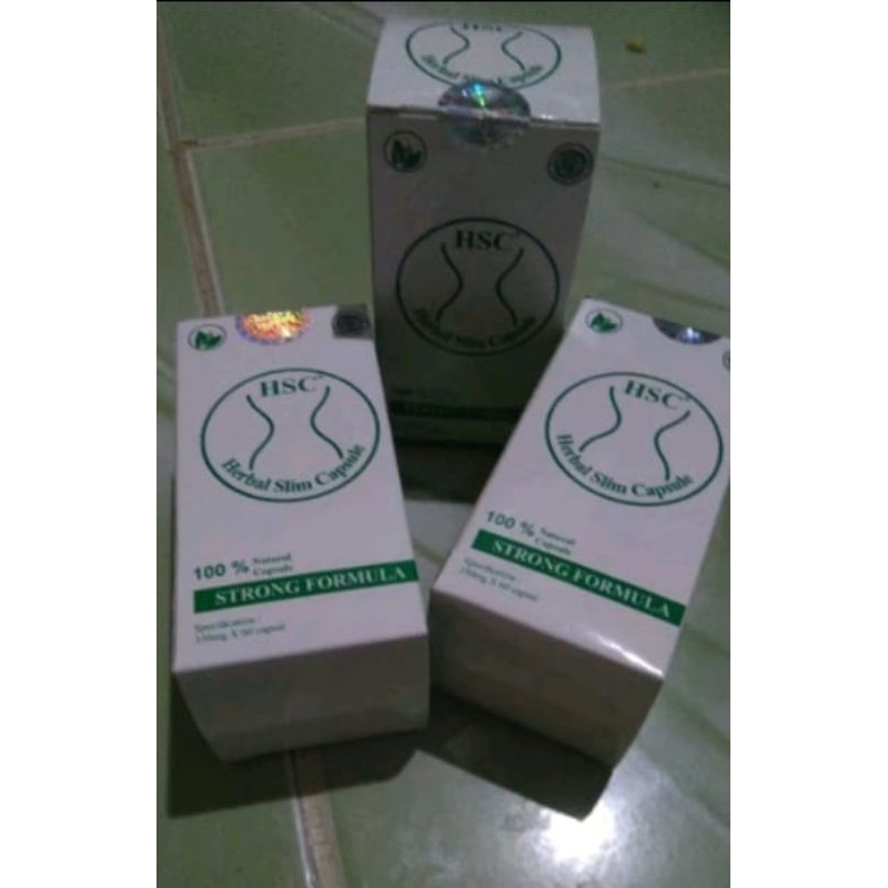HSC Herbal Slim Capsule Asli Obat Pelangsing HSC Slim Capsule Herbal Obat Menurunkan Berat Badan Ala