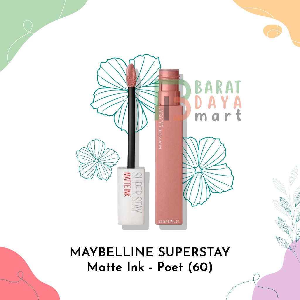Maybelline Superstay Matte Ink 60 Poet BPOM