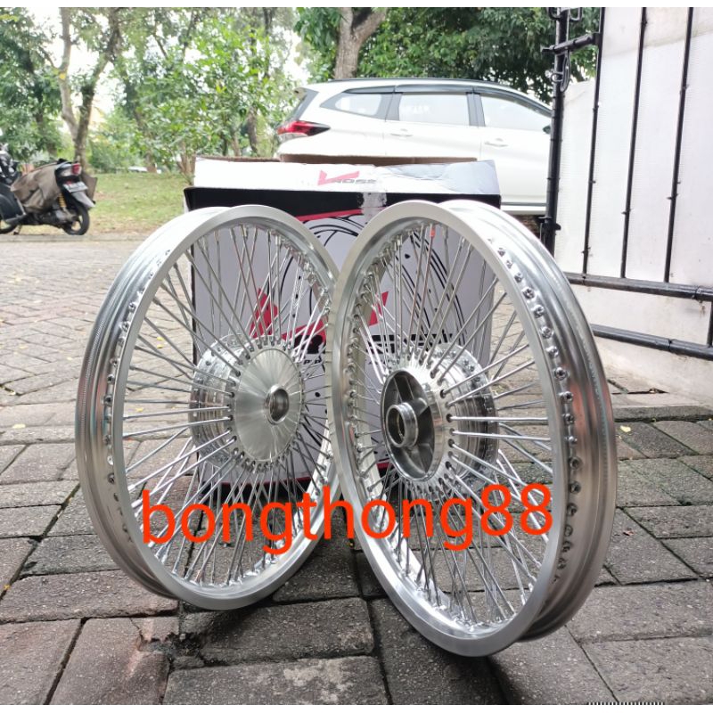 Sepaket Velg Rossi jari jari Seribu ring 17 140 160 185  Honda Grand Astra Grend Grand prima Honda W