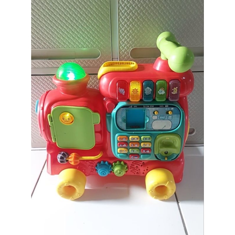 preloved kepala vtech train mainan push walker anak