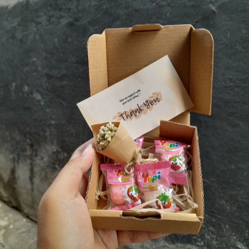 

gift box mini kotak hadiah bucket mini murah lucu