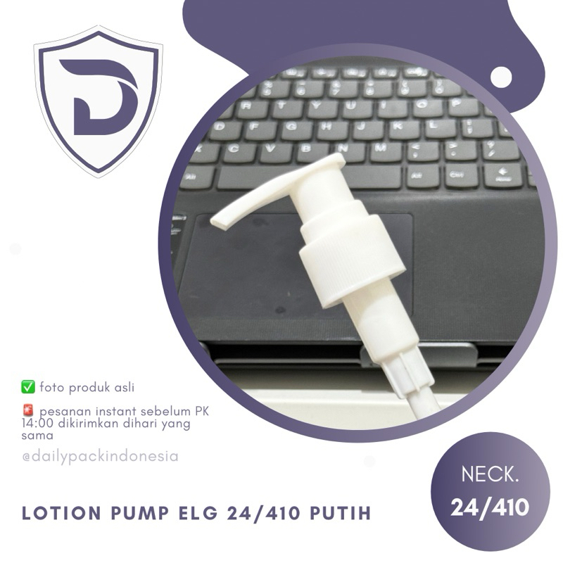 DPI.ID - Tutup Lotion Pump 24/410 Putih ELG