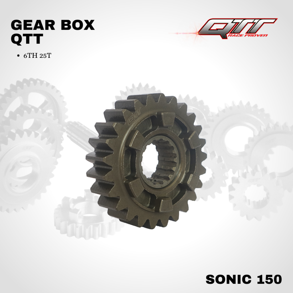 Gear box Rasio QTT SONIC 150 FI 6TH 25
