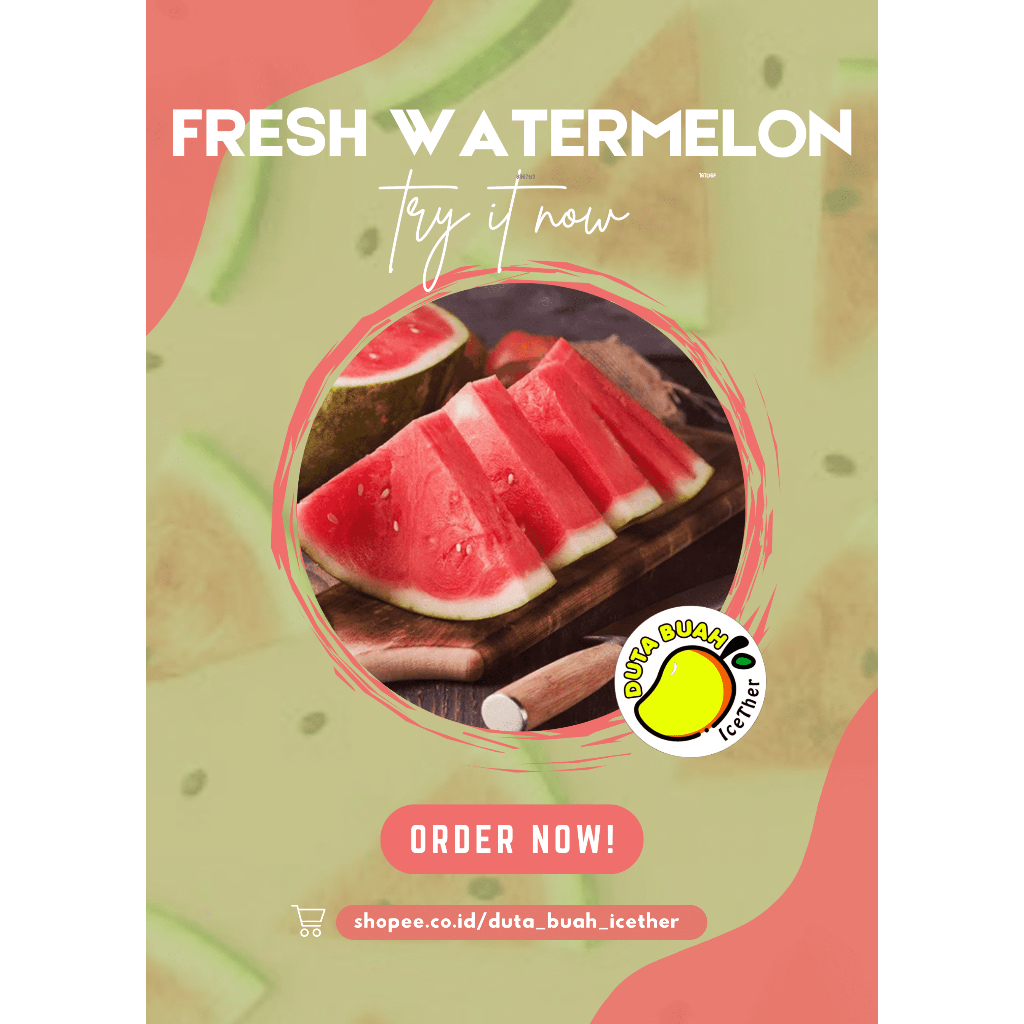

[FRESHWATERMELON] All Size 500gr,1kg,3kg