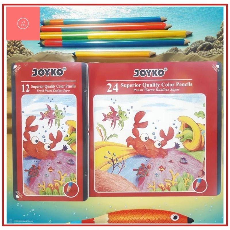 

RB Pensil Warna JOYKO Kaleng Tin Case 12 / 24