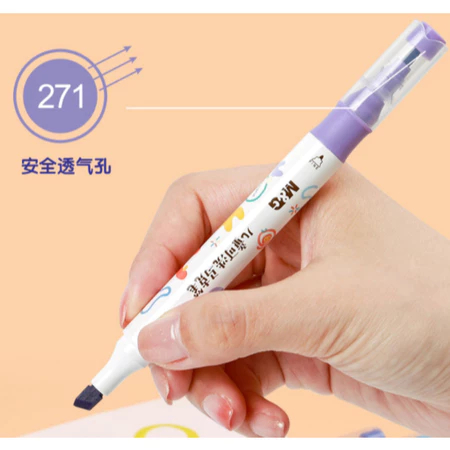 

M&G Washable Marker Pen Water Based Dual Tip - M&G Spidol Lukis Double-tip Twin Tip Marker - ATJ