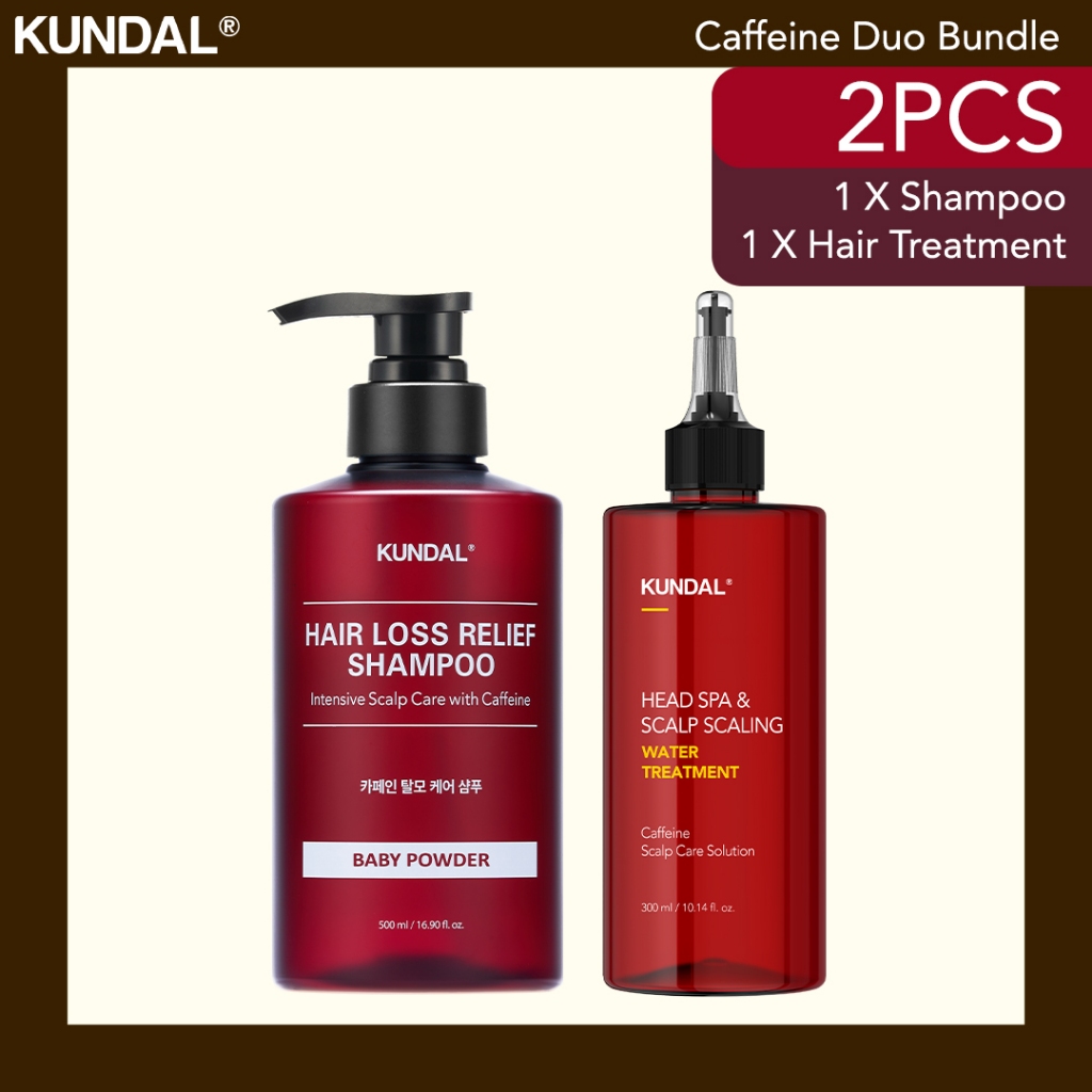 KUNDAL Caffeine DUO Bundle (Caffeine Shampoo & Water Treatment)