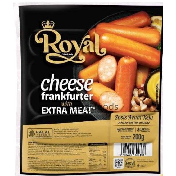 

BELFOODS Royal Cheese Frankfurter Sausage 200 gr