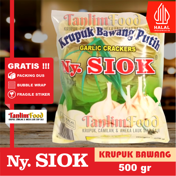 

Krupuk / Kerupuk Bawang Ny. Siok 500gr - TanlimShop