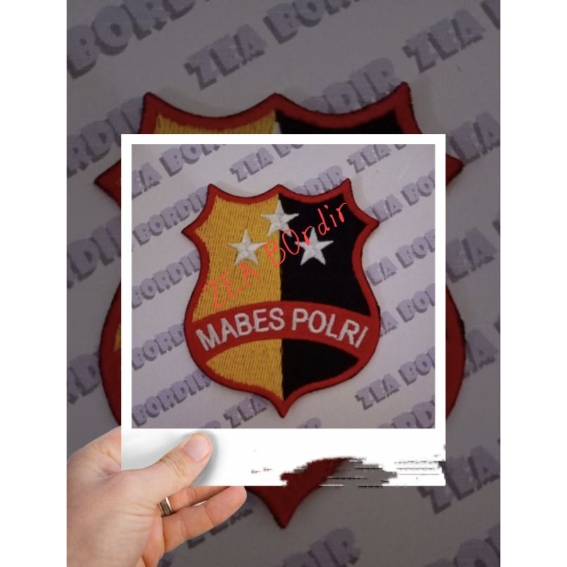 Bordir logo mabes polri/patch MABES POLRI/badge