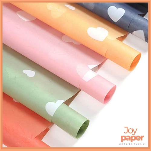 

20 Lembar Kertas Buket love Doorslag Cellophane kertas buket bunga KB6091