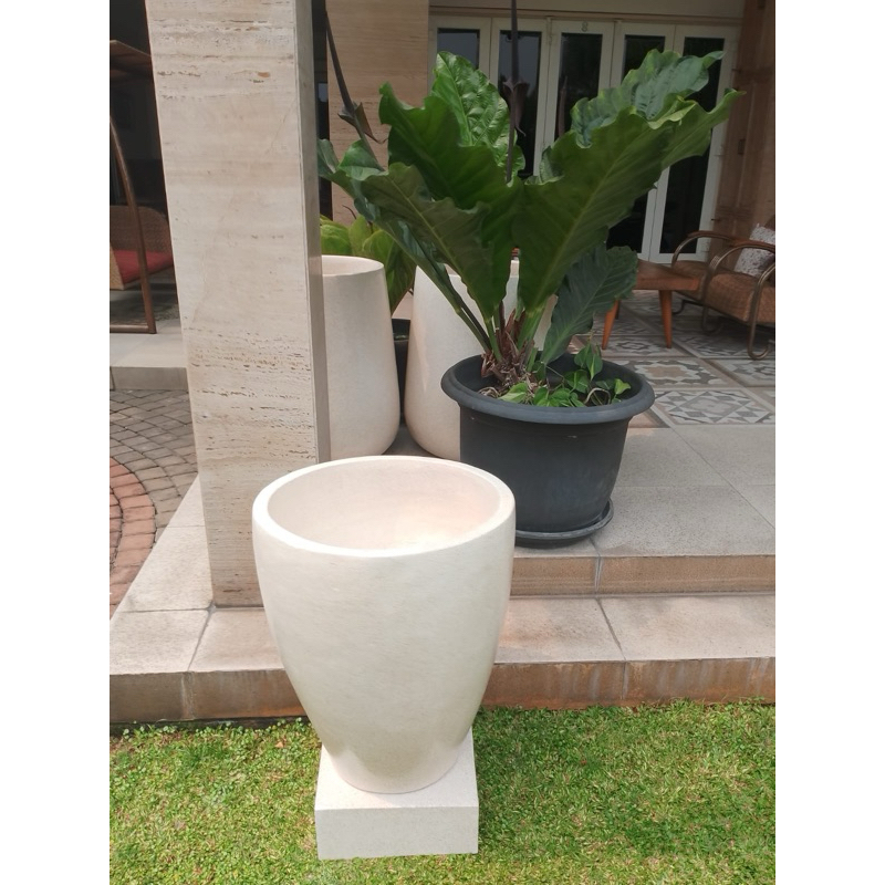 pot teraso pot bogor kecil  glossy  cantik 75 x 50