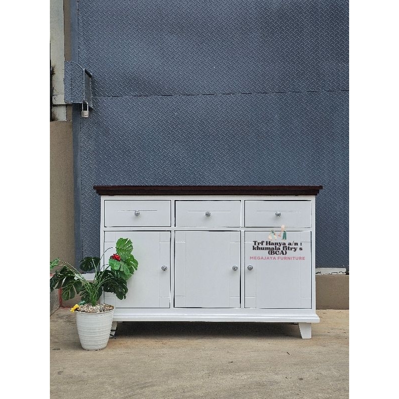 buffet duco putih coklat