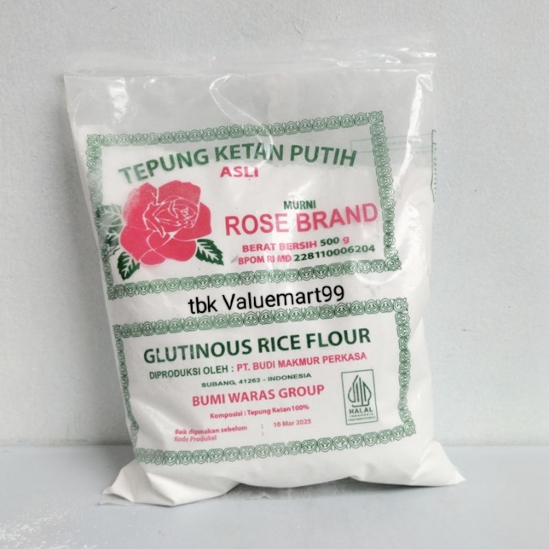 

Tepung Ketan Putih Rose brand 500 gr