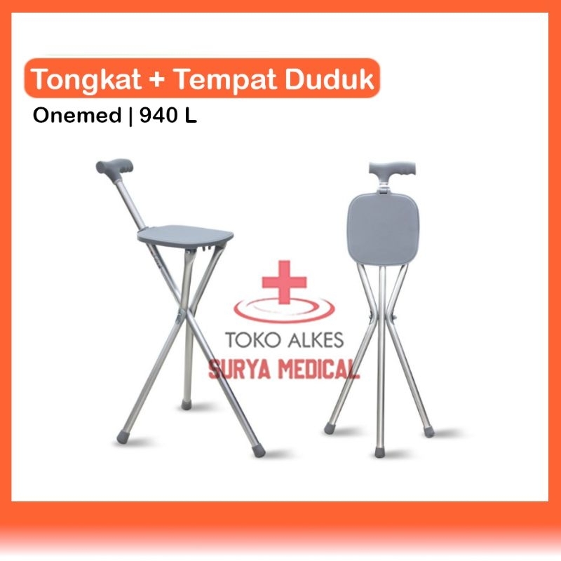 Tongkat Kursi Lipat | Tongkat Duduk OneMed