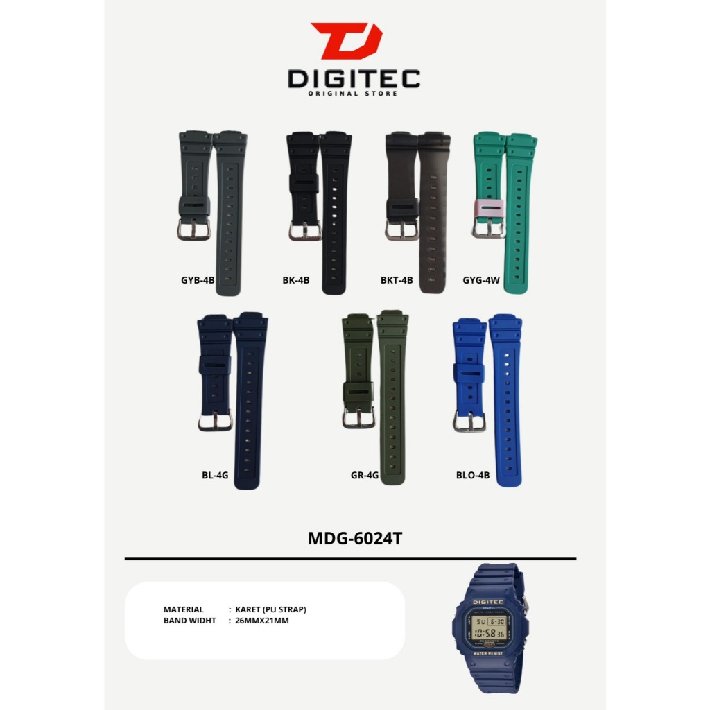 STRAP JAM TANGAN MDG-6024T