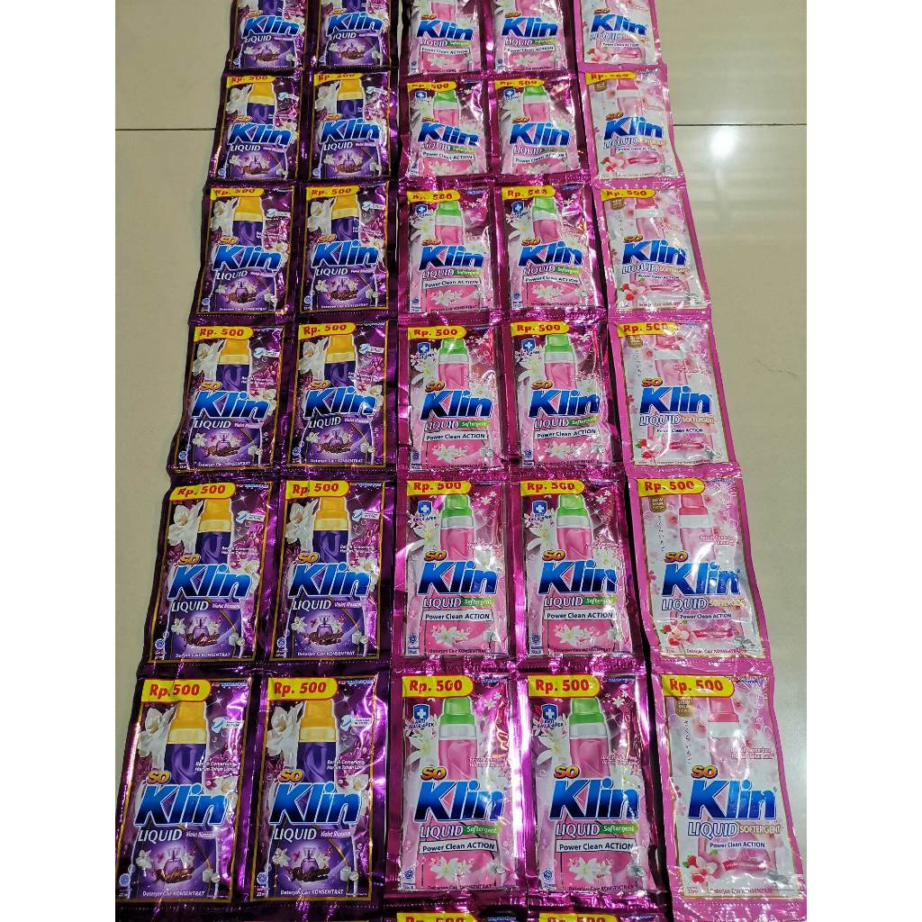 So Klin Liquid Cair 1 Renceng  / Soklin Liquid 1 Renceng murah