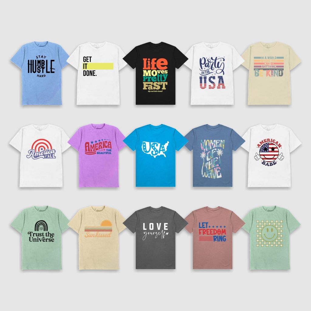 Kaos Pria Wanita Stay Humble Life Women usa American Freedom Love Smile