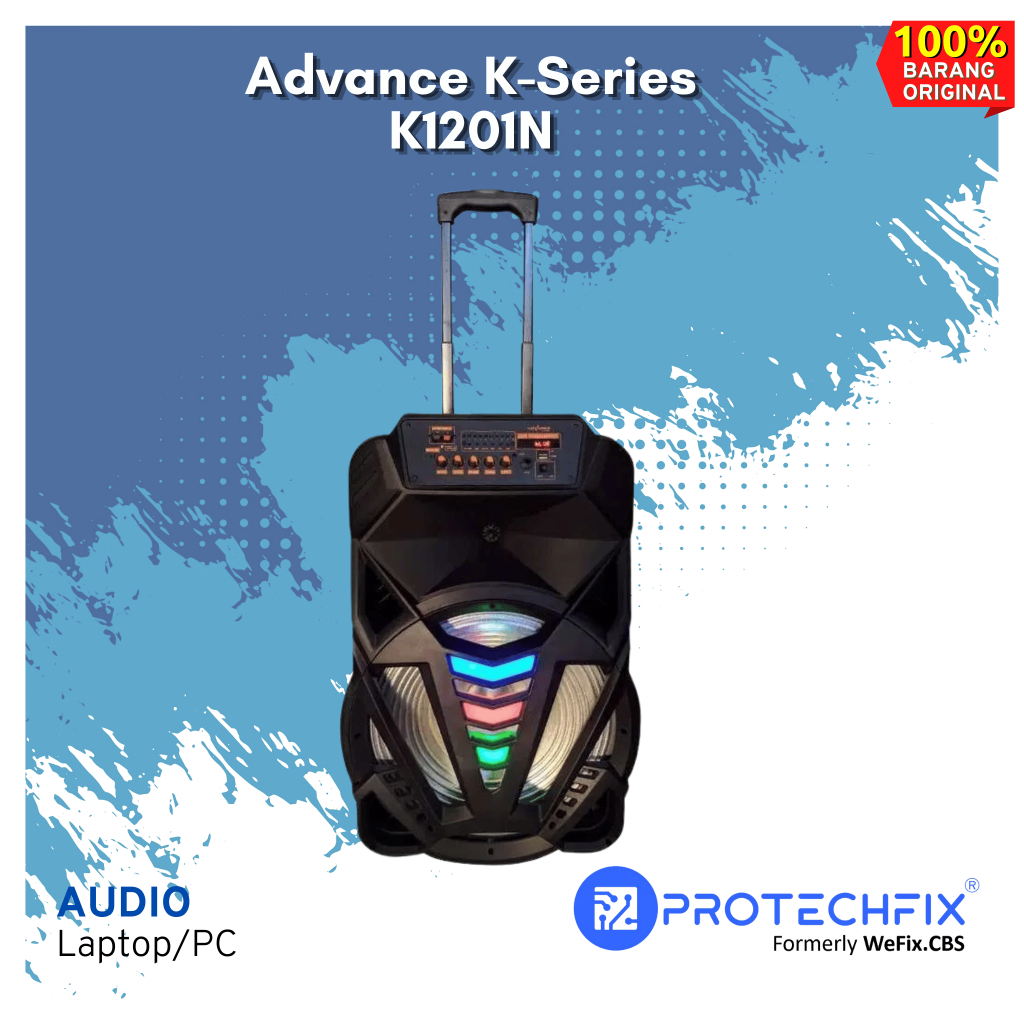 Speaker Meating ADVANCE K1201N K-1201N Portable Bluetooth Mic Wireless