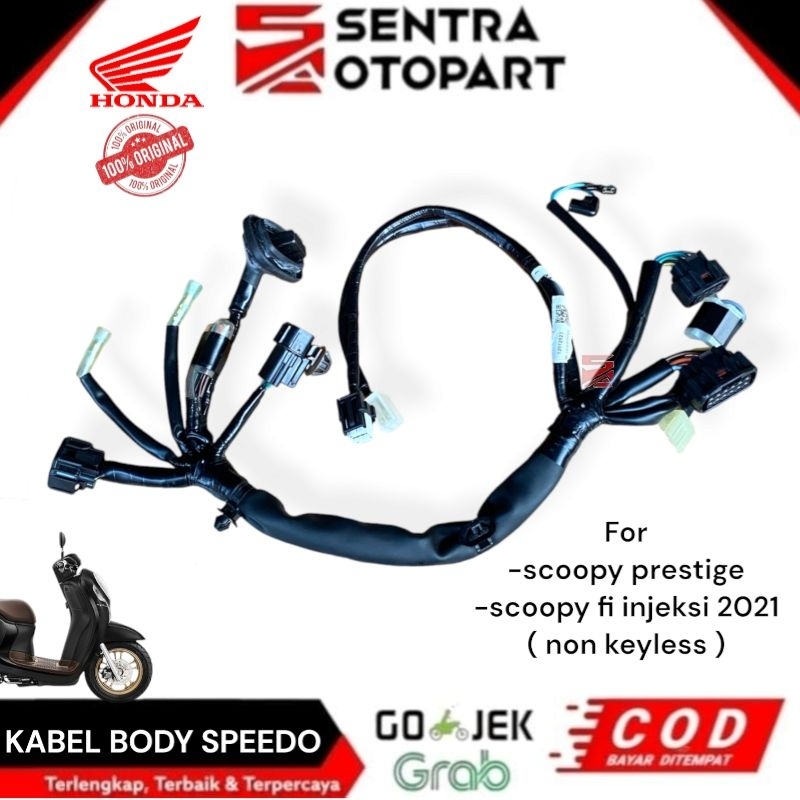 Kabel body bodi speedo speedometer scoopy prestige scoopy fi injeksi 2021 non keyless original 32103