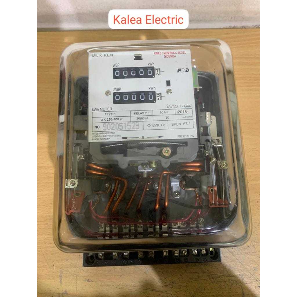 KWH METER FUJI DHARMA 3 PHASE DOUBLE TARIF 20(60)