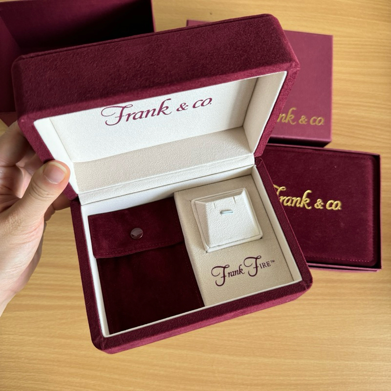 Box Frank & Co Frank Fire Kotak Perhiasan / Ring, Earring, Necklace Box