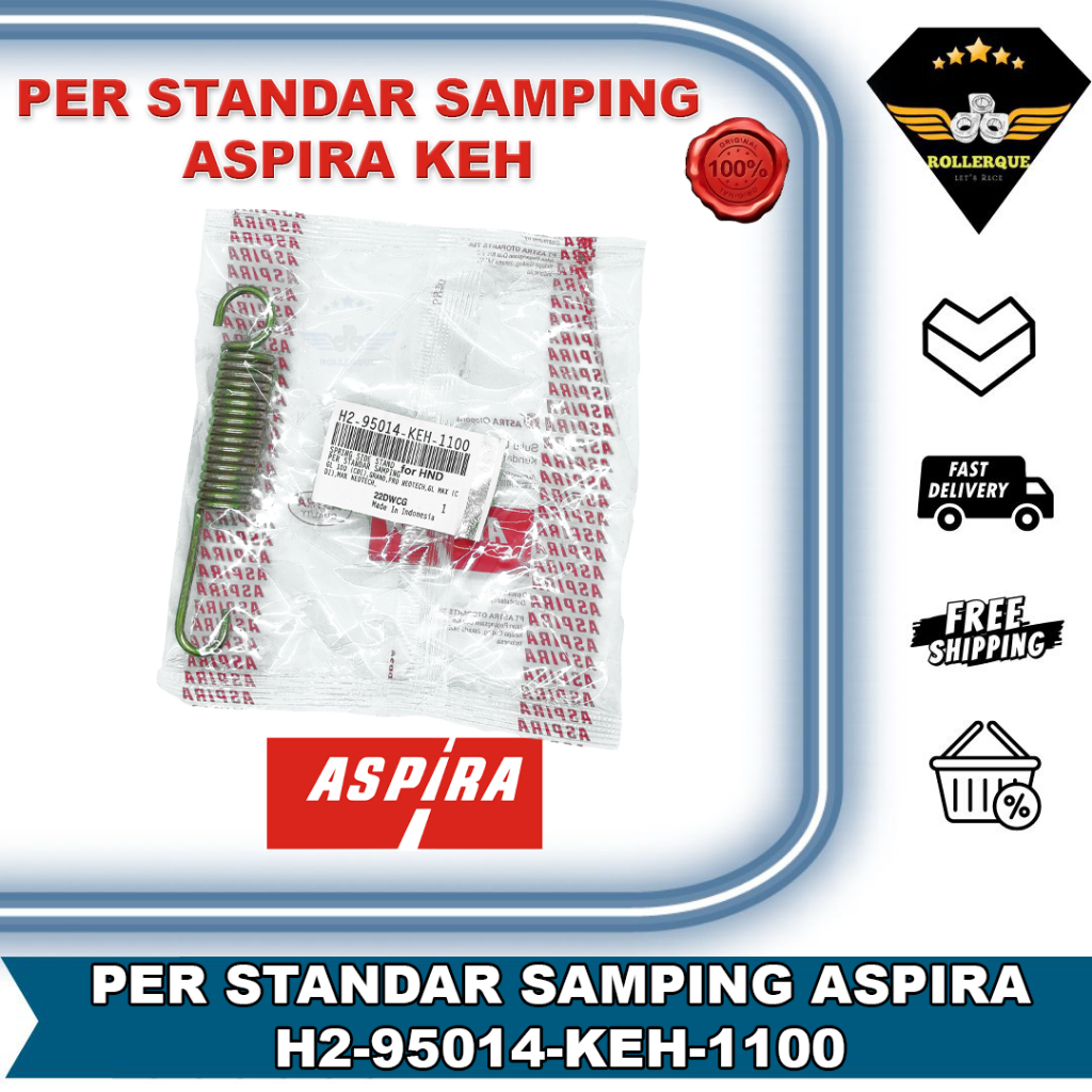 Per standar samping Mio Fino Soul X ride Beat Vario Grand Supra Karisma 110 125 150 Asli ASPIRA H2-9