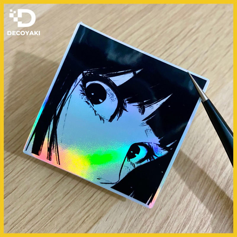 

Sticker Hologram Anime Eyes Girl