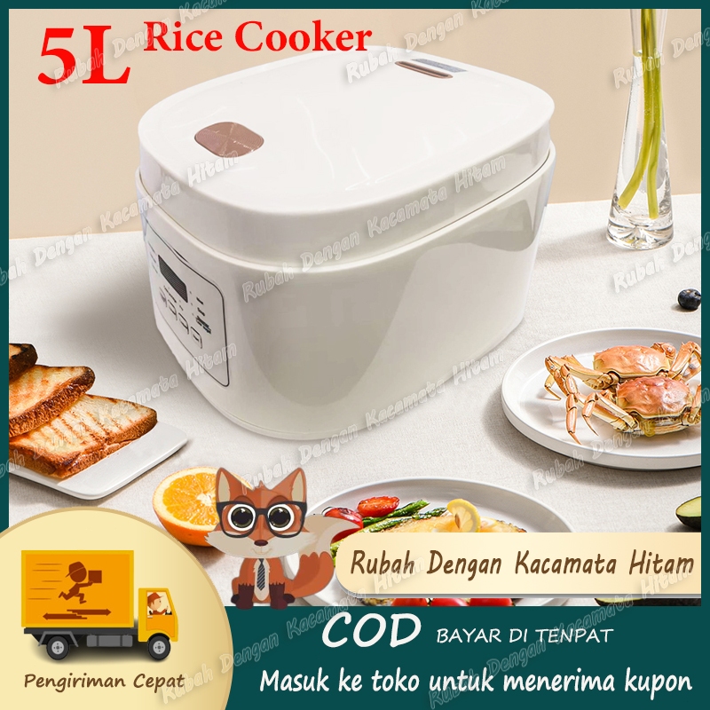 Rice cooker/Penanak Nasi Kapasitas Besar 5 Liter Reservasi Pintar Rumah Tangga Panci Bagian Dalam An