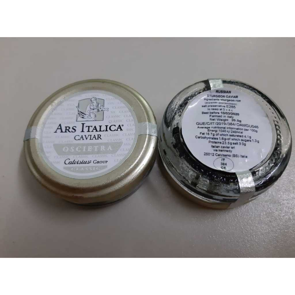 

Ars Italica caviar OSCIETRA - telur ikan 25 gr