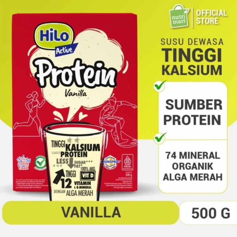 

Hilo Active Vanilla 500 gram - Susu Tinggi Kalsium Rendah Lemak