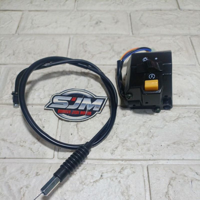 holder saklar kanan dan kabel tali gas yamaha crypton SET