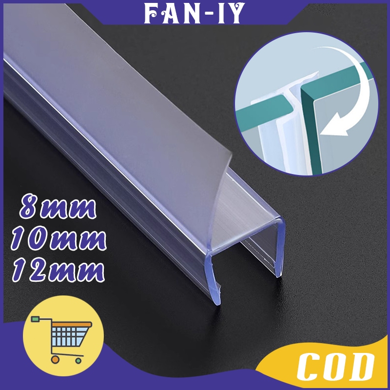 1m Karet List Pintu H Model Seal Pintu Kaca Seal Strip Kaca Clip Seal Pintu Kaca