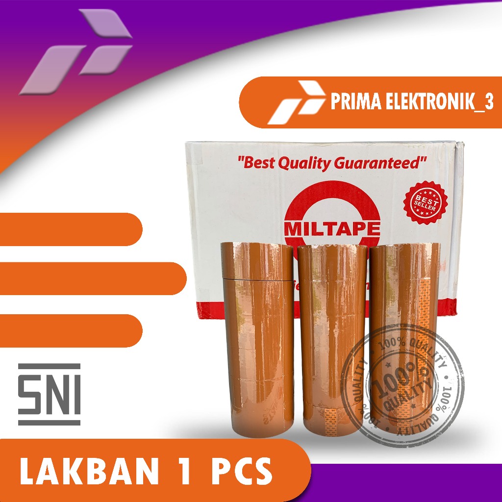 

1 pcs lakban cokelat murah merk miltape premium bisa cod