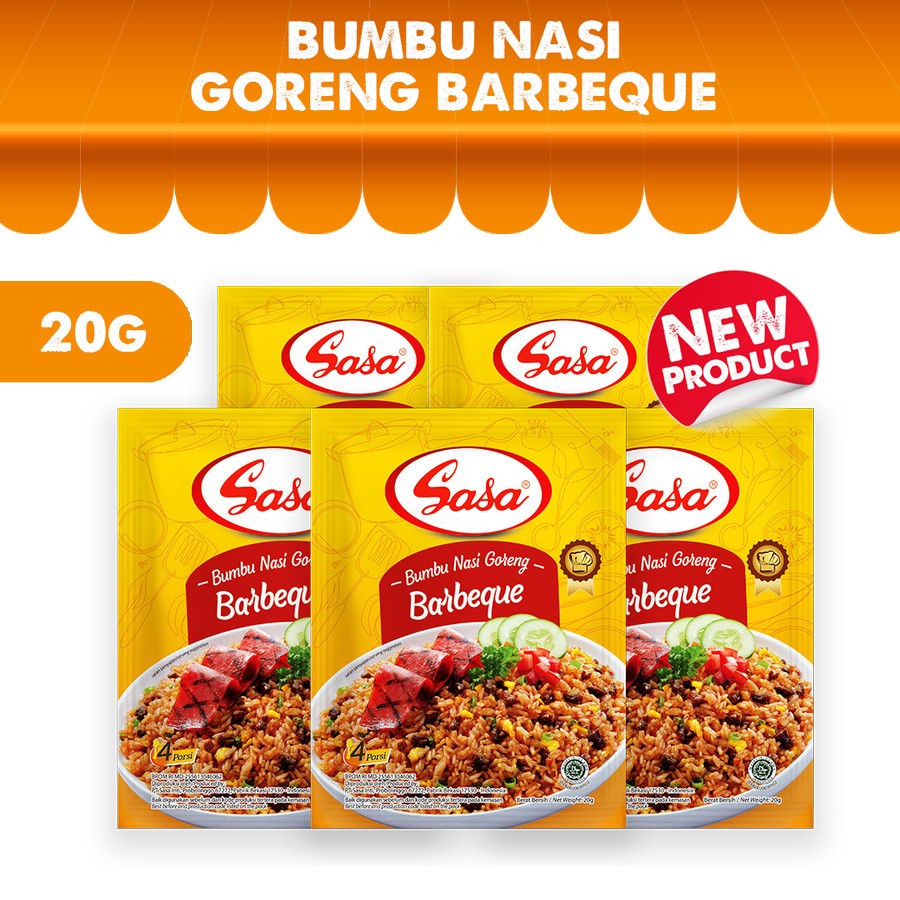 

Sasa Bumbu Nasi Goreng Barbeque 20gr - 5 Pcs